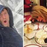 Знаменитые мировые звезды тоже публикуют в Instagram странные и смешные фото