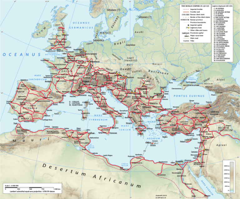 Карта римских дорог