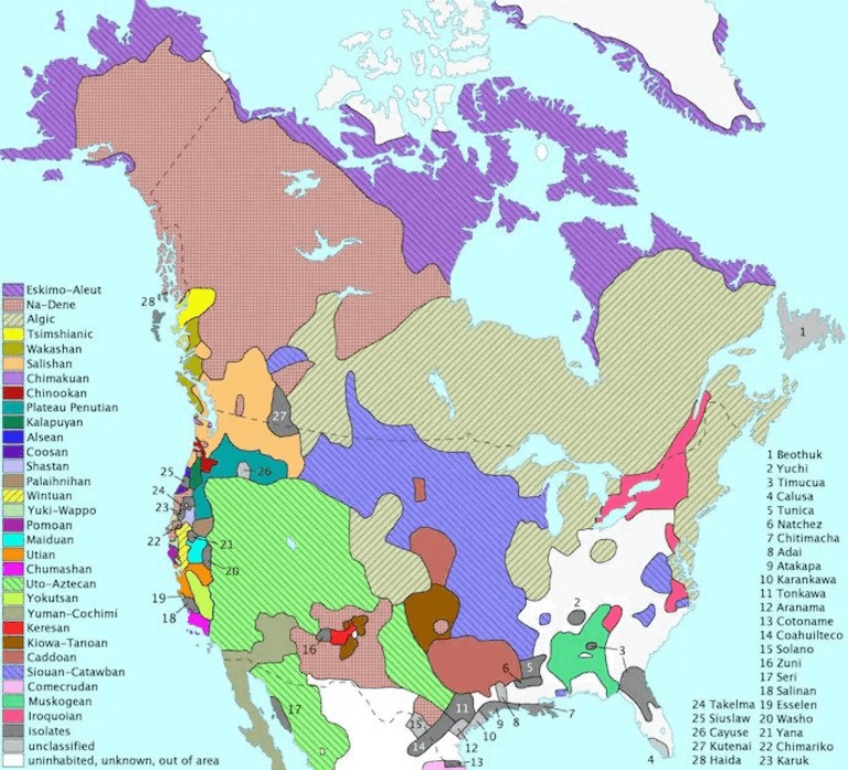 Языки коренных народов Северной и Южной Америки до колонизации